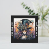 ハローウィンパーティスチームパンク 招待状 (スタンド正面)