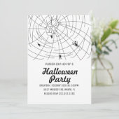ハローウィンパーティスパイダド結婚ールイラストレーション 招待状 (スタンド正面)