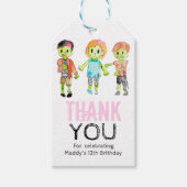 ハローウィンパーティゾンビメッセージカード ギフトタグ (正面)