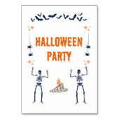 ハローウィンパーティテーブルカード テーブルナンバー (正面)