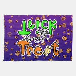 ハローウィンパーティトリックまたは治療 キッチンタオル