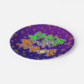 ハローウィンパーティトリックまたは治療 ペーパープレート (アングル)