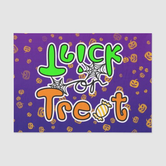 ハローウィンパーティトリックまたは治療 薄葉紙 (正面)