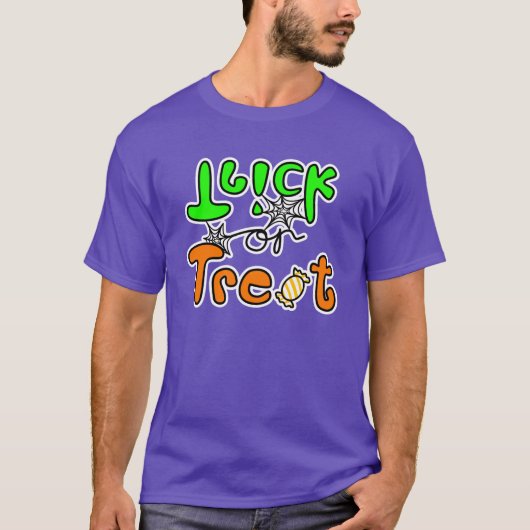 ハローウィンパーティトリックまたは治療 Tシャツ (正面)