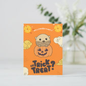 ハローウィンパーティトリックオットターパンプキンホリダ シーズンポストカード (スタンド正面)