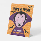 ハローウィンパーティドラキュラこうもりヴァンパイアキュート 台座サイン (正面)