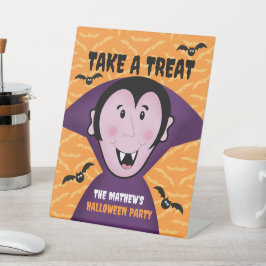 ハローウィンパーティドラキュラこうもりヴァンパイアキュート 台座サイン