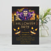 ハローウィンパーティドラキュラ 案内状 (スタンド正面)