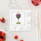 ハローウィンパーティドリンクペーパーナプキン 縁ありカクテルナプキン (インサイチュ)