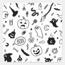 ハローウィンパーティドードル模様