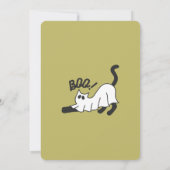 ハローウィンパーティネコカスタム招待状 招待状 (裏面)