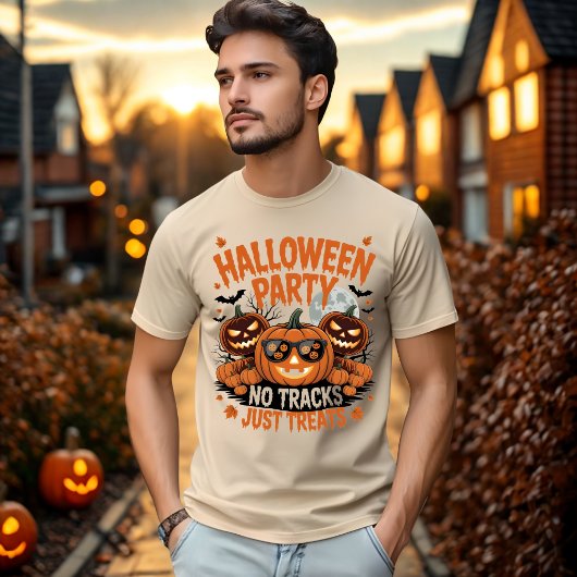 ハローウィンパーティノートラックジャストトリートカボチャ Tシャツ