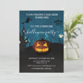 ハローウィンパーティバジェットパンプキン 招待状 (スタンド正面)