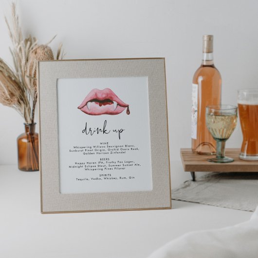 ハローウィンパーティバーメニュー署名テンプレート ポスター