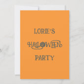 ハローウィンパーティパンプキンパッチカスタム 招待状 (裏面)