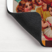 ハローウィンパーティパンプキンヴィンテージアート マウスパッド (コーナー)