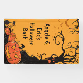 ハローウィンパーティパーソナライズされたバナー 横断幕