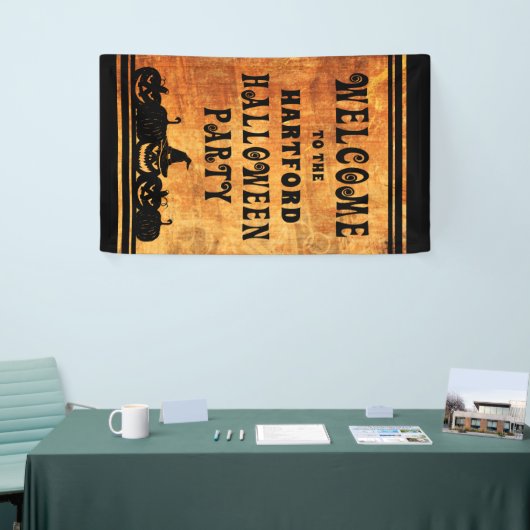 ハローウィンパーティパーソナライズされた歓迎 横断幕 (トレードショー)