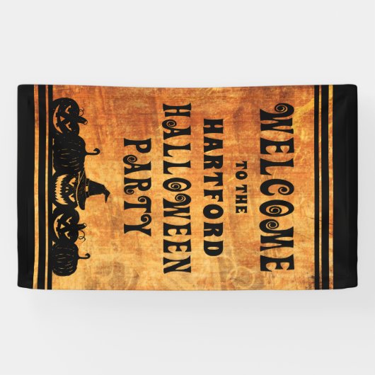 ハローウィンパーティパーソナライズされた歓迎 横断幕 (横)