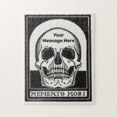 ハローウィンパーティパーソナライズされた骨格誕生日 ジグソーパズル (縦)