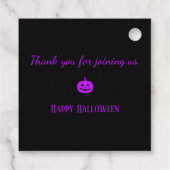 ハローウィンパーティパープルカボチャ フェイバータグ (裏面)