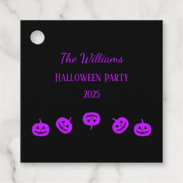 ハローウィンパーティパープルカボチャ フェイバータグ