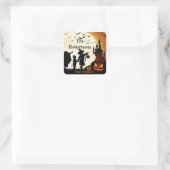 ハローウィンパーティビーフキャンディバッグステッカーラベル スクエアシール (バッグ)