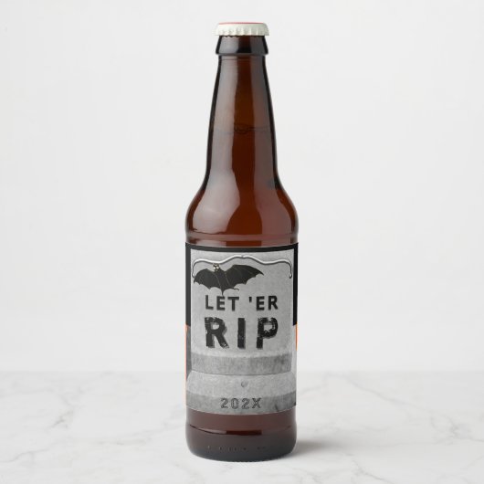 ハローウィンパーティビールボトルラベル ビールラベル (正面)