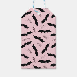 ハローウィンパーティピンクこうもり ギフトタグ