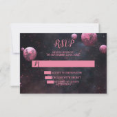 ハローウィンパーティピンクツリーレッドムーンダークナイト 出欠カード (正面)