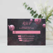 ハローウィンパーティピンクツリーレッドムーンダークナイト 出欠カード (スタンド正面)