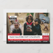 ハローウィンパーティファミリー速報ニュース素晴らしい 招待状 (正面)
