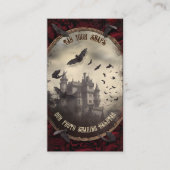 ハローウィンパーティフォトハッシュタグドラキュラ城 エンクロージャーカード (正面)