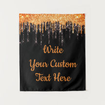 ハローウィンパーティフォトブースBackdropオレンジブラック