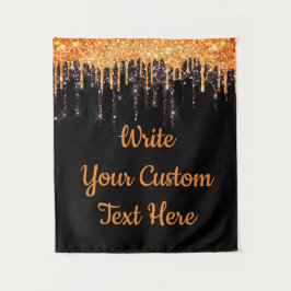 ハローウィンパーティフォトブースBackdropオレンジブラック タペストリー