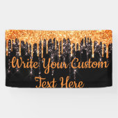 ハローウィンパーティフォトブースBackdropオレンジブラック 横断幕 (横)