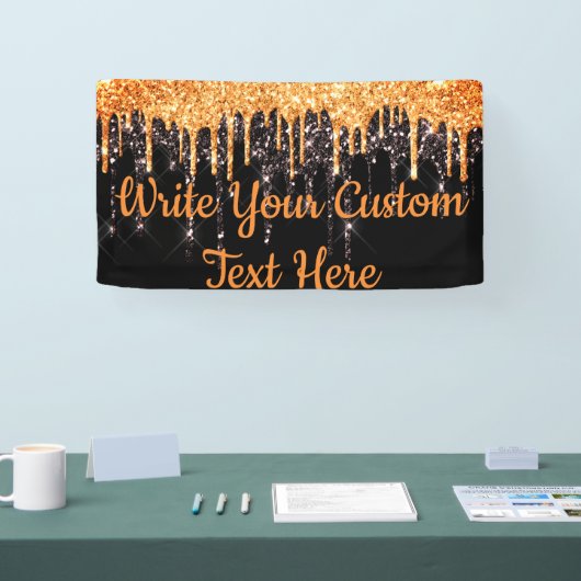 ハローウィンパーティフォトブースBackdropオレンジブラック 横断幕 (トレードショー)