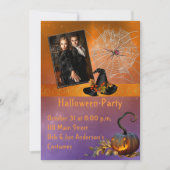 ハローウィンパーティフォト招待状 招待状 (正面)