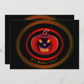 ハローウィンパーティフラットアナウンスカード 案内状 (正面/裏面)