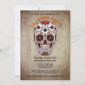 ハローウィンパーティブライトシュガースカルデー 招待状 (正面)