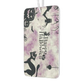 ハローウィンパーティブラックキャットエビルカボチャ怖いフクロウ カーエアーフレッシュナー (左)