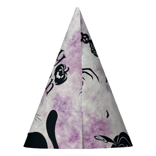 ハローウィンパーティブラックキャットエビルカボチャ怖いフクロウ パーティーハット (裏面)