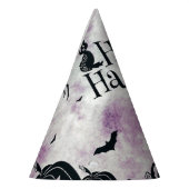 ハローウィンパーティブラックキャットエビルカボチャ怖いフクロウ パーティーハット (左)