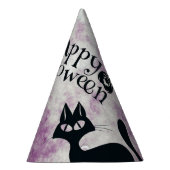 ハローウィンパーティブラックキャットエビルカボチャ怖いフクロウ パーティーハット (右)