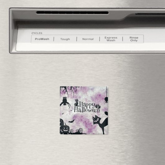 ハローウィンパーティブラックキャットエビルカボチャ怖いフクロウ マグネット (インサイチュ (食洗機))