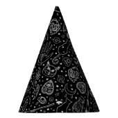 ハローウィンパーティブラックドールパターン パーティーハット (右)