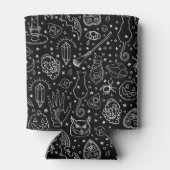 ハローウィンパーティブラックドールパターン 缶クーラー (裏面)