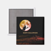 ハローウィンパーティブラックナイトフルムーンホラー マグネット (正面/裏面)