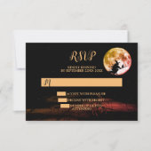 ハローウィンパーティブラックナイトフルムーンホラー 出欠カード (正面)