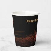 ハローウィンパーティブラックナイトフルムーンホラー 紙コップ (左)